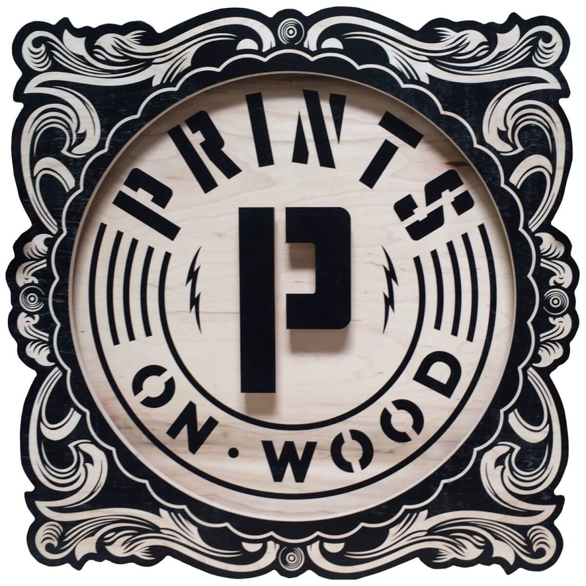 Prints on Wood - Logo