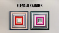 Elena Alexander - contemporary geometric abstract painter