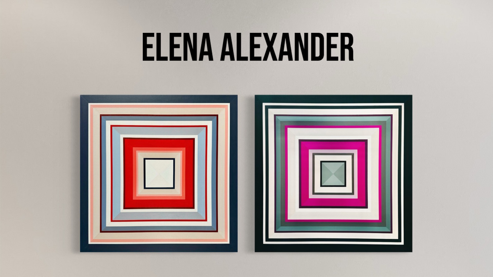 Elena Alexander - contemporary geometric abstract painter
