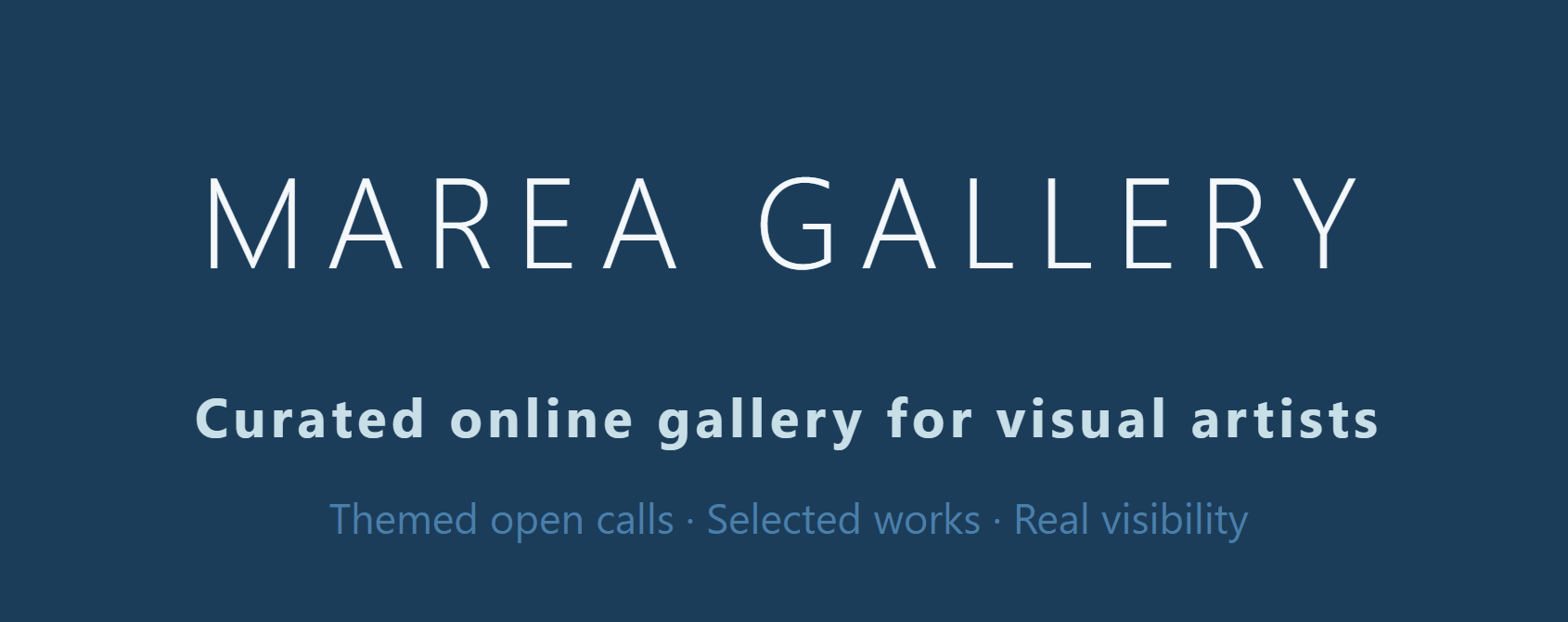 Marea Gallery Open Calls